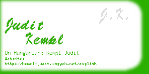 judit kempl business card